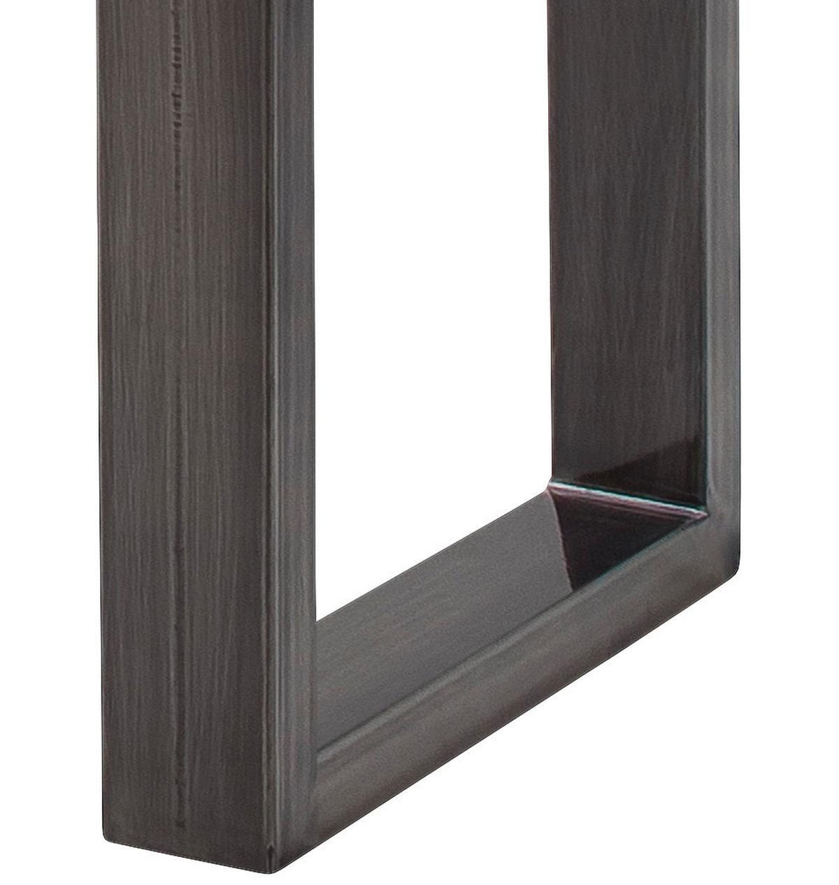 Couchtisch Holz mit Massiver Tischplatte Cartagena, Akazie - Akaziefarben/Nickelfarben, MODERN, Holz/Metall (75/45/75cm)