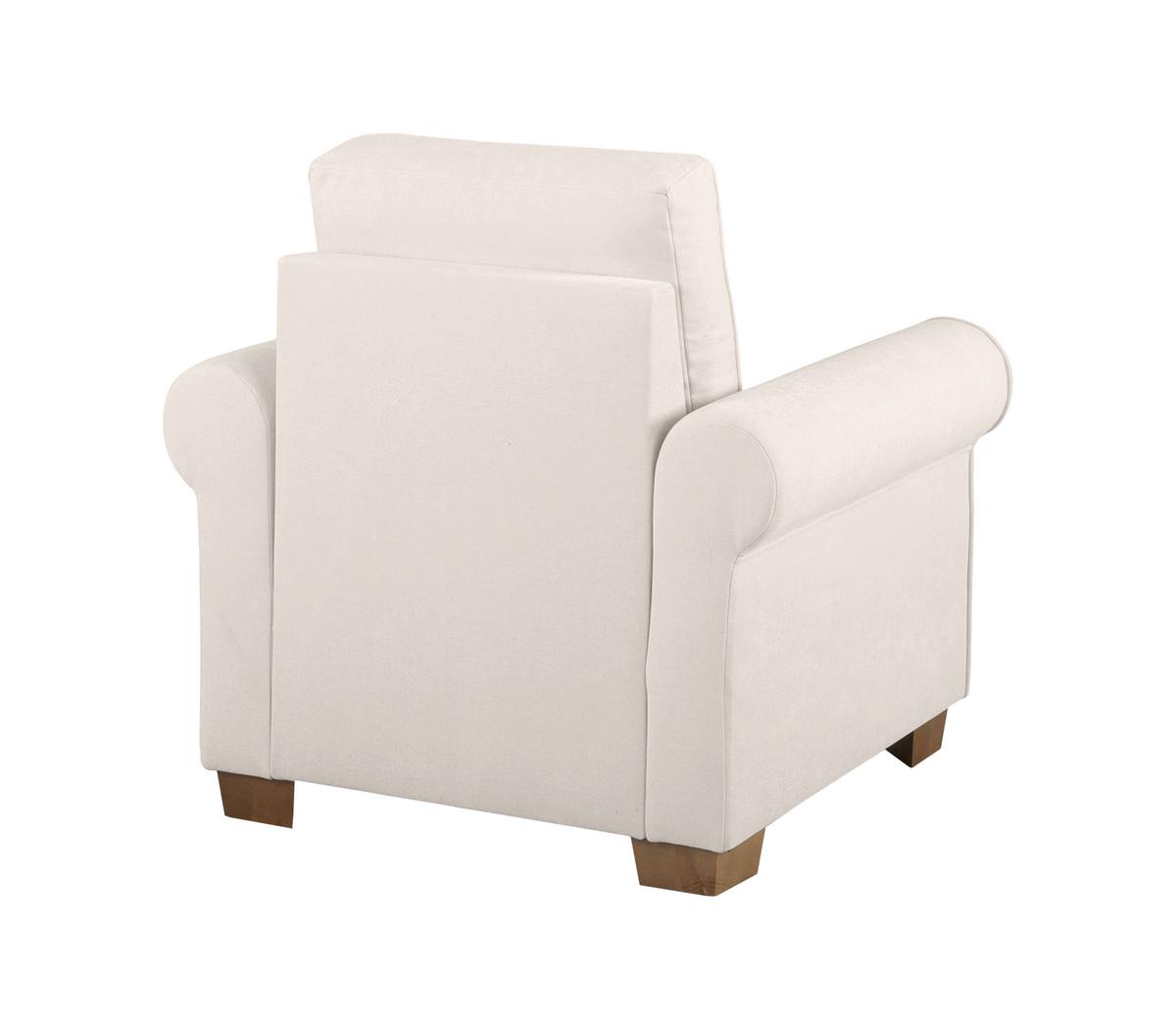 Sessel Arles, Creme 02 B: 93 Cm - Buchefarben/Creme, Design, Textil (93/89/82cm) - MID.YOU