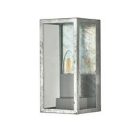 Außenwandleuchte Box Ll Outdoor 90151si - Silberfarben, Basics, Glas/Metall (11.3/23.6cm)