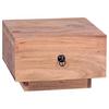 Nachtkästchen Akazie Massiv H: 25 Cm Mumbai - Akaziefarben, KONVENTIONELL, Holz (40/25/40cm) - MID.YOU