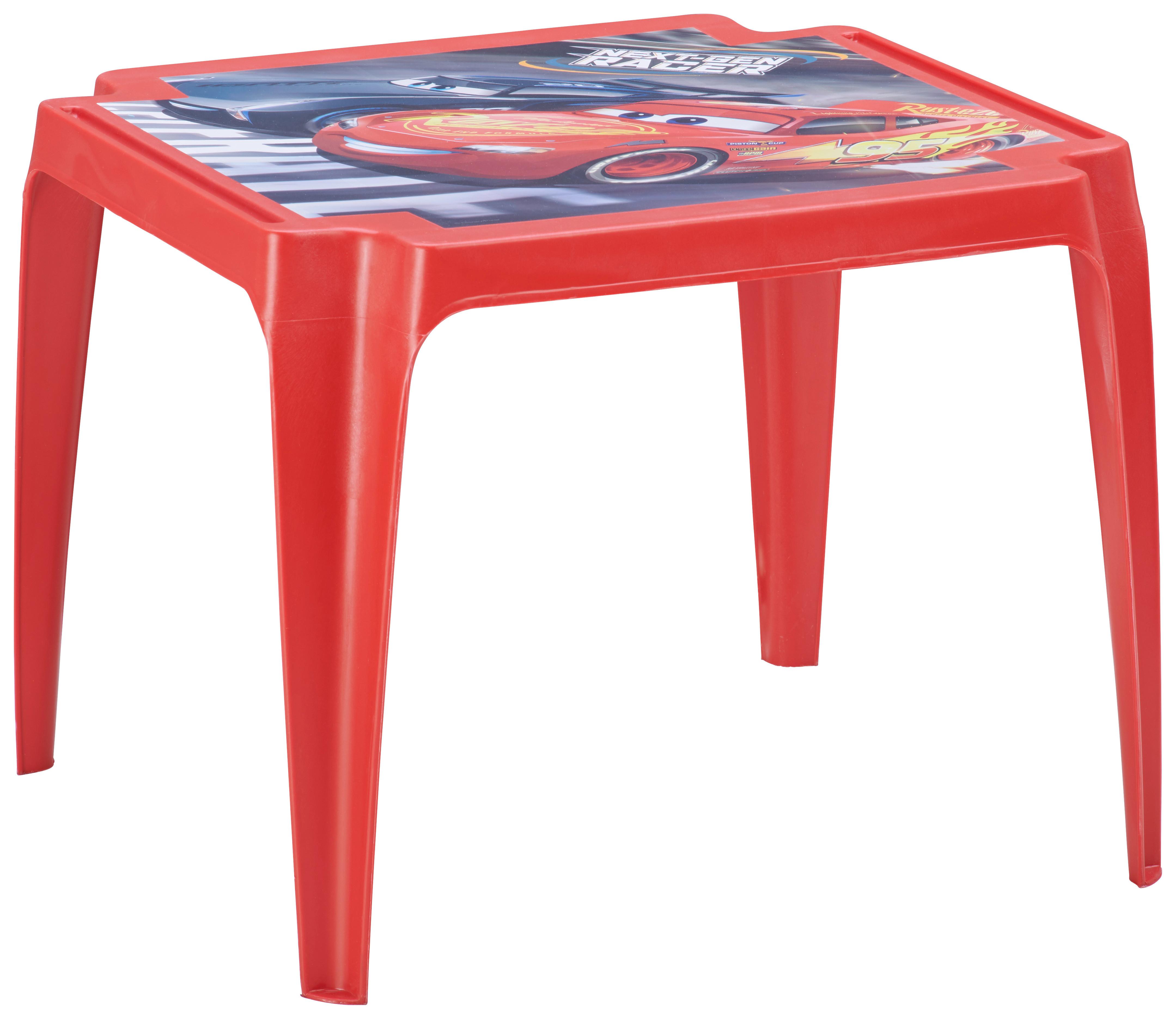 Kindertisch Cars Rot Kunststoff Wetterfest - Rot, MODERN, Kunststoff (55/50/44cm)