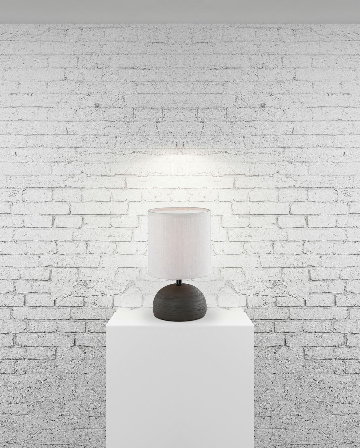 Tischlampe R50351026 Braun R50351026 - Braun, Basics, Keramik/Textil (14/23cm)