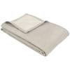 Kuscheldecke Hellgrau/ Naturfarben 140x200 cm - Hellgrau/Naturfarben, KONVENTIONELL, Textil (140/200cm) - Ibena
