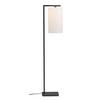 Stehlampe Boston Schwarz/ Weiß 1-Flammig - Schwarz/Weiß, Basics, Textil/Metall (35/160/35cm) - It's about Romi