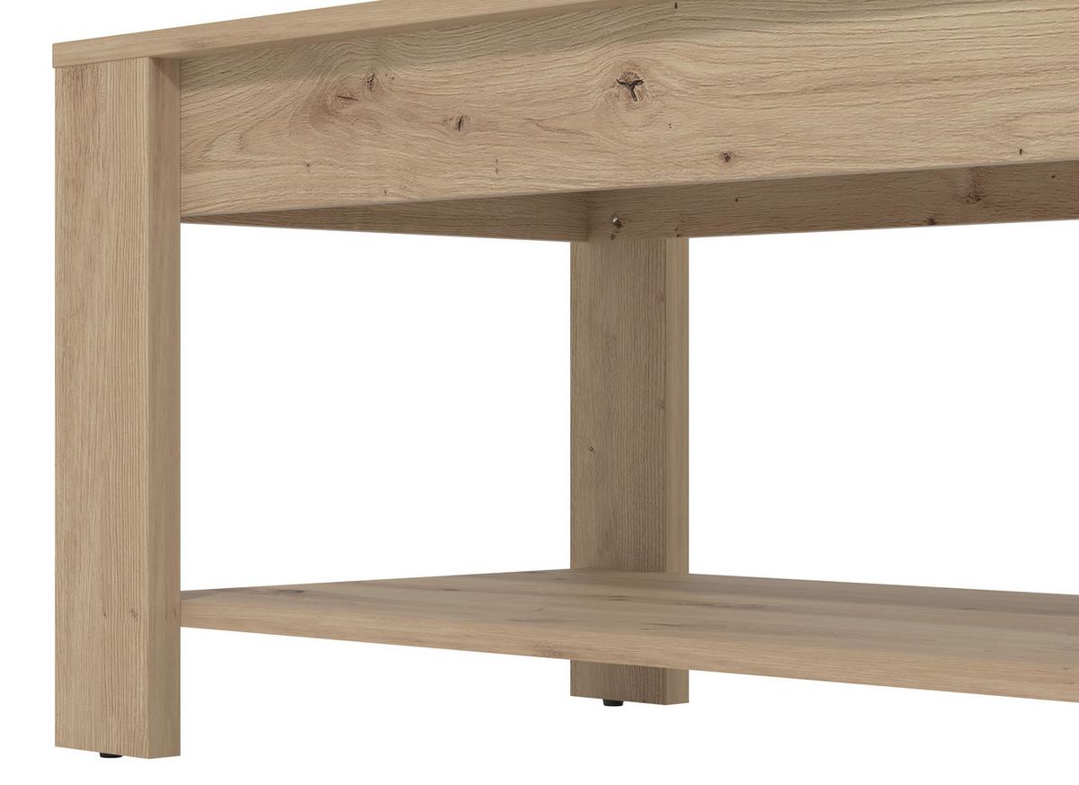 Dohányzóasztal Clent - Artisan tölgy, Modern, faalapú anyag (90/45,5/49,5cm)