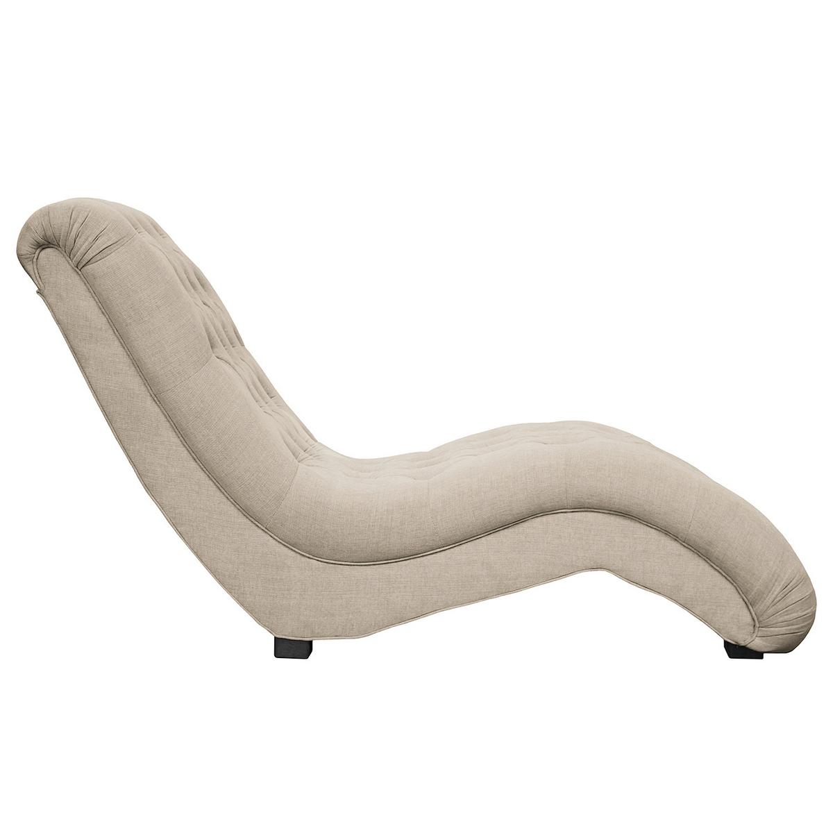 Relaxliege Sofia Cappuccino B: 67 cm - Schwarz/Cappuccino, Design, Textil (67/90/159cm) - P & B