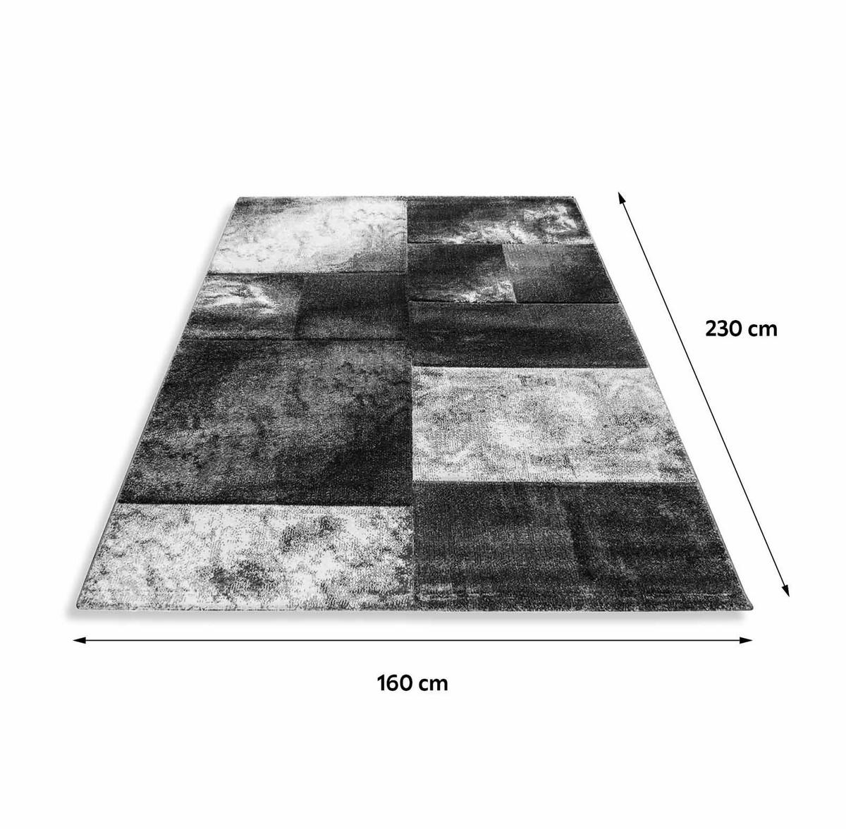 Webteppich Grau Naturfaser Hawaii 160x230 cm - Grau, KONVENTIONELL, Textil (160/230cm)
