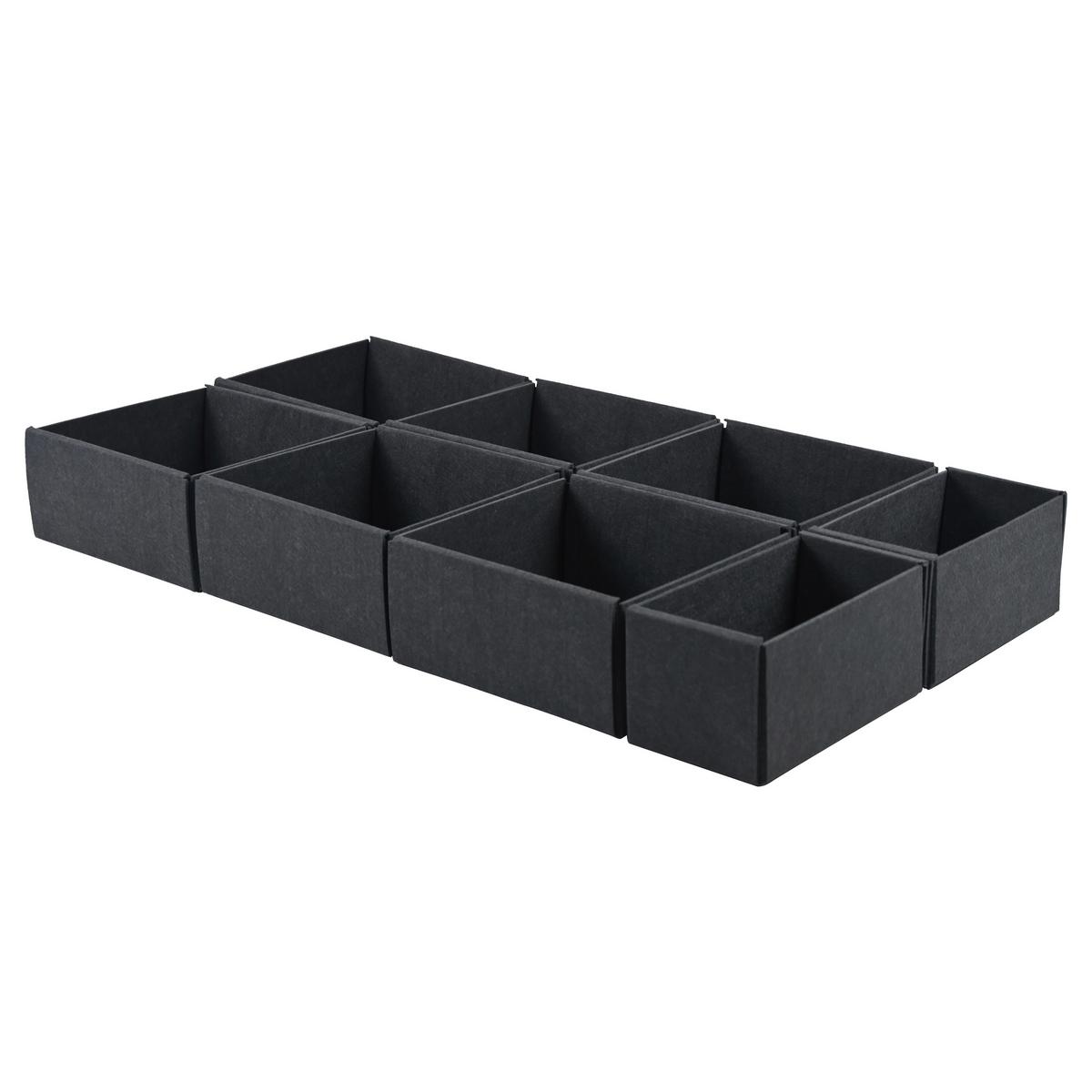 Zásuvkový box Unit, L - šedá, Konvenční, textil - Premium Living