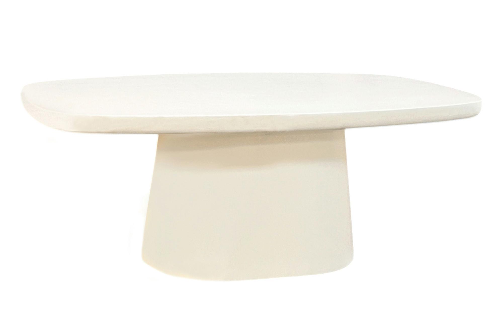 Couchtisch Weiß B: 122 cm - Weiß, Design, Holzwerkstoff/Stein (122/70/46cm) - MID.YOU