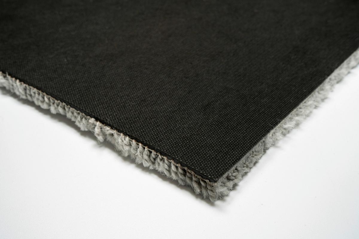 Teppichfliese Grau Carousel 50x50 cm Florhöhe 10 mm - Grau, Basics, Textil (50/50cm)