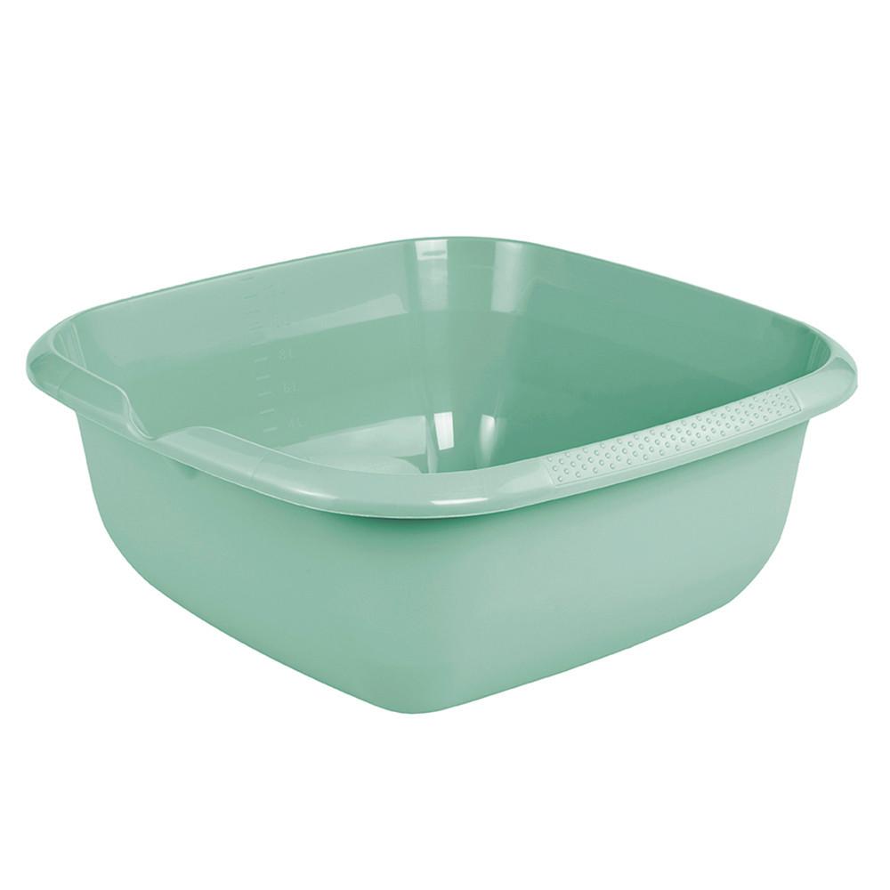 Waschschüssel Björk Mintgrün, 38x38x15 cm - Mintgrün, KONVENTIONELL, Kunststoff (38/38/15cm)