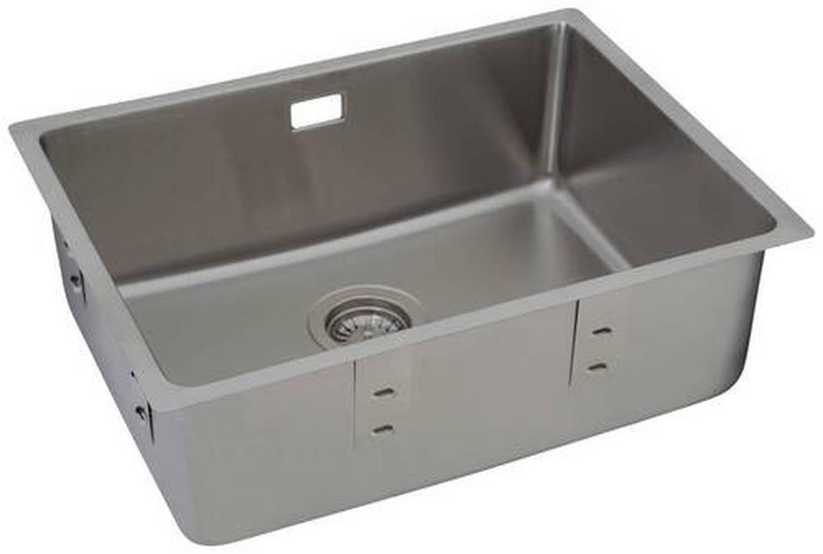 Spüle Respekta Inox Edelstahl Bxt: 59x43,5 cm - Edelstahlfarben, Trend, Metall (59/22,5/43,5cm) - Respekta