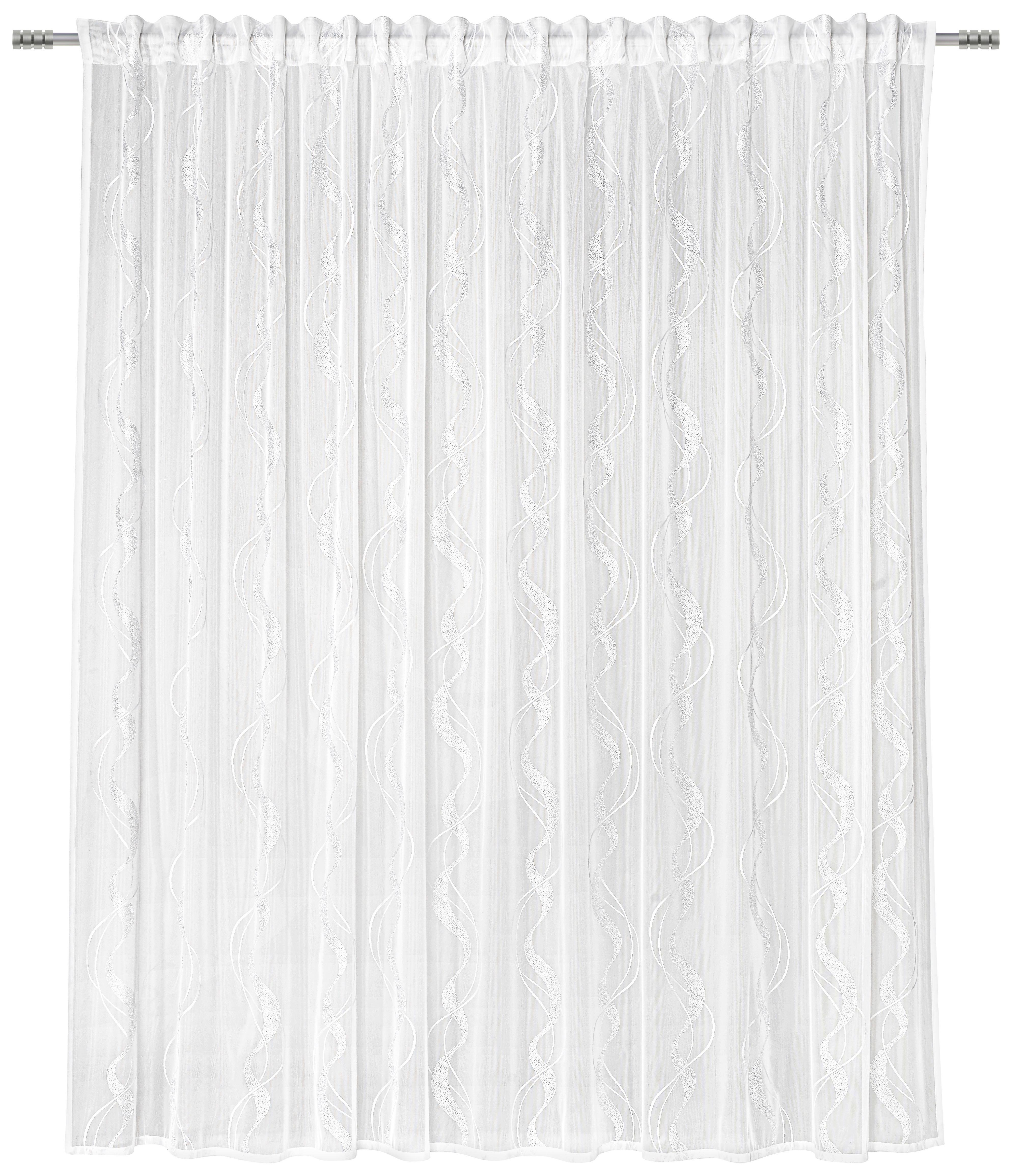 Kusová Záclona Wave Store 3, 300/245cm - bílá, textil (300/245cm) - Modern Living