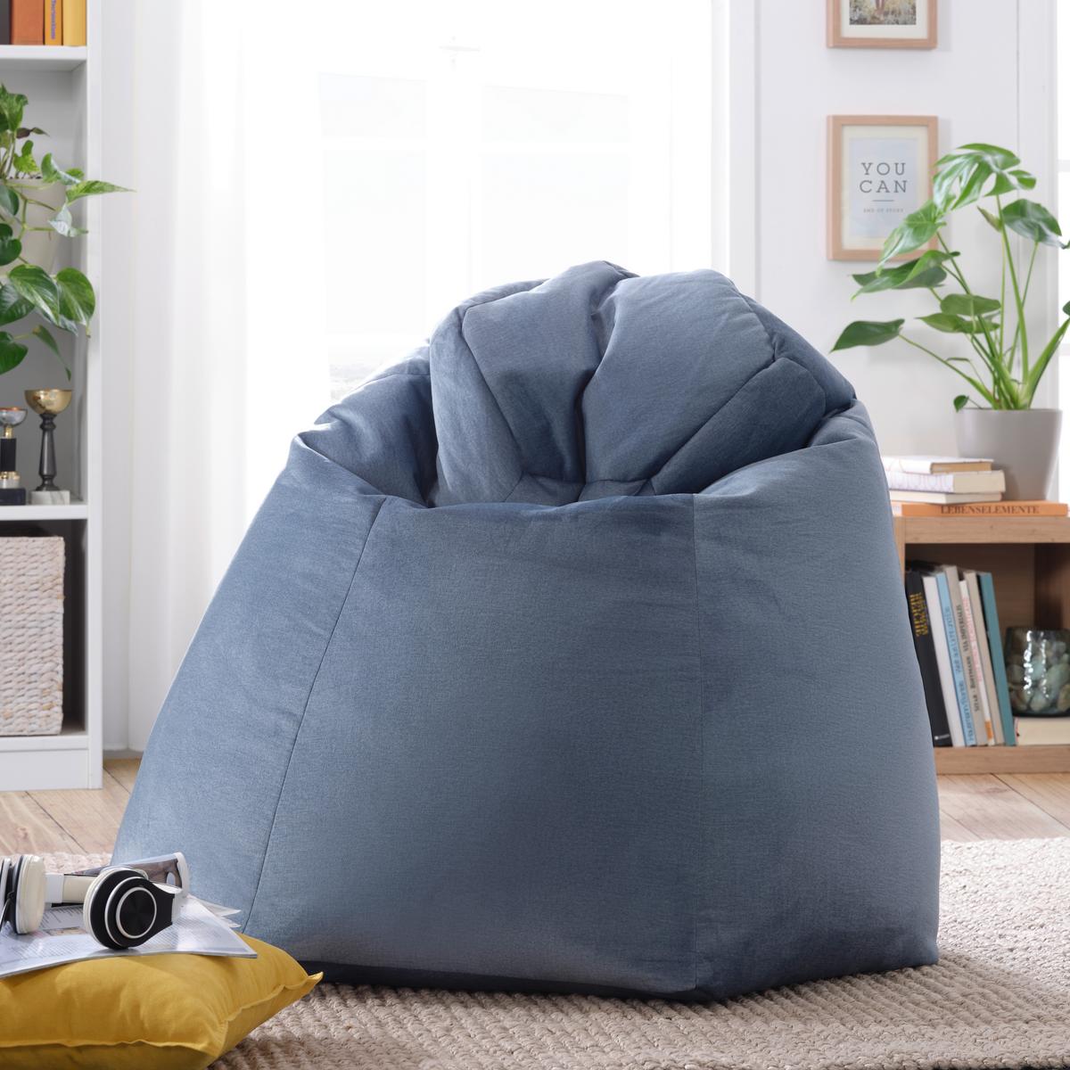 Sedací vak VERONA, modrá - modrá/tyrkysová, textil (90/105/90cm) - Modern Living