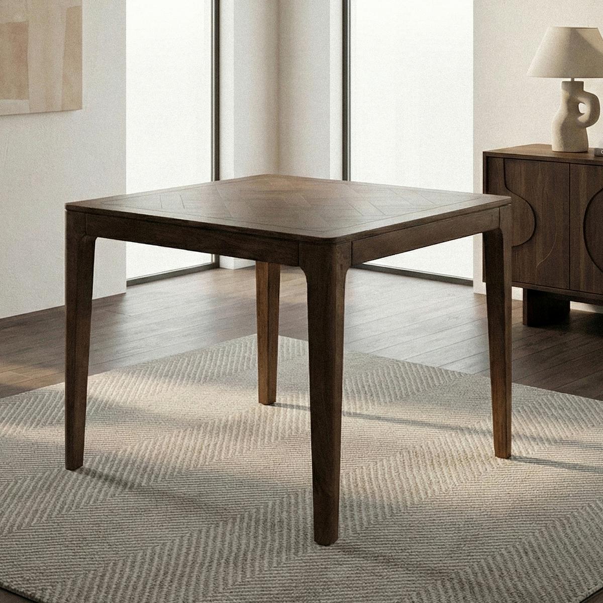 ESSTISCH Braun L: 80cm - Braun, Design, Holz (80/80/76cm) - Livetastic