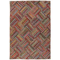 Flachwebteppich My Cancun 330 Multi 120x170 - Rot/Multicolor, Basics, Textil (120/170cm) - Obsession