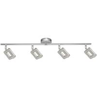 Led-strahler Amelie 4-flammig Verstellbar L: 63 Cm - Chromfarben, MODERN, Kunststoff/Metall (15,5/63cm) - Luca Bessoni