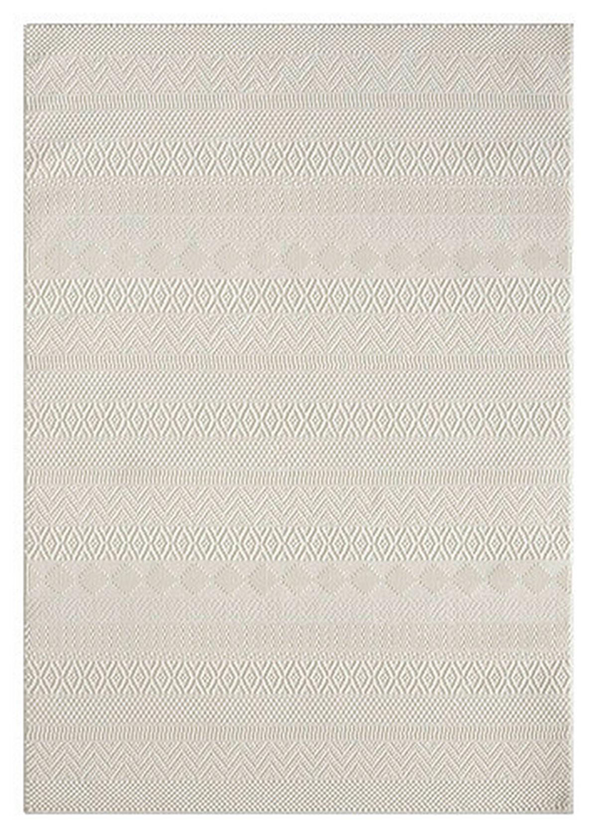 Webteppich Sign - Creme, KONVENTIONELL, Textil (160/230cm)