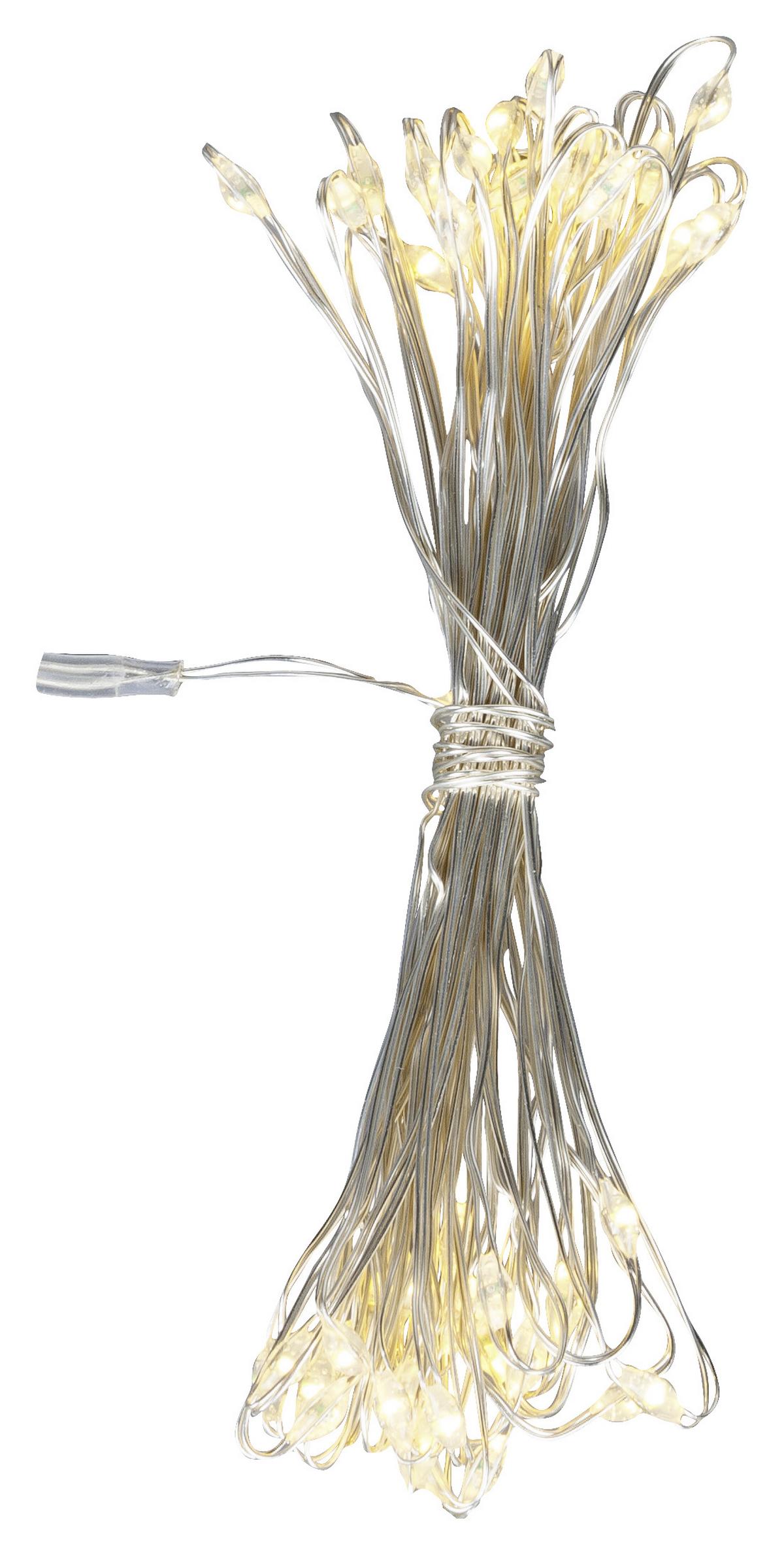 Světelný řetěz Sterni 40 LED max. 0,06 Watt, 1,95 m - barvy stříbra, plast (195ml) - Mömax