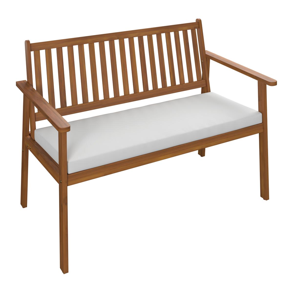 Loungegarnitur Dover - Beige/Akaziefarben, MODERN, Holz (117/81/61cm) - Beldano