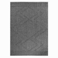 Outdoorteppich Patara - Grau, Design, Textil (80/150cm) - Novel