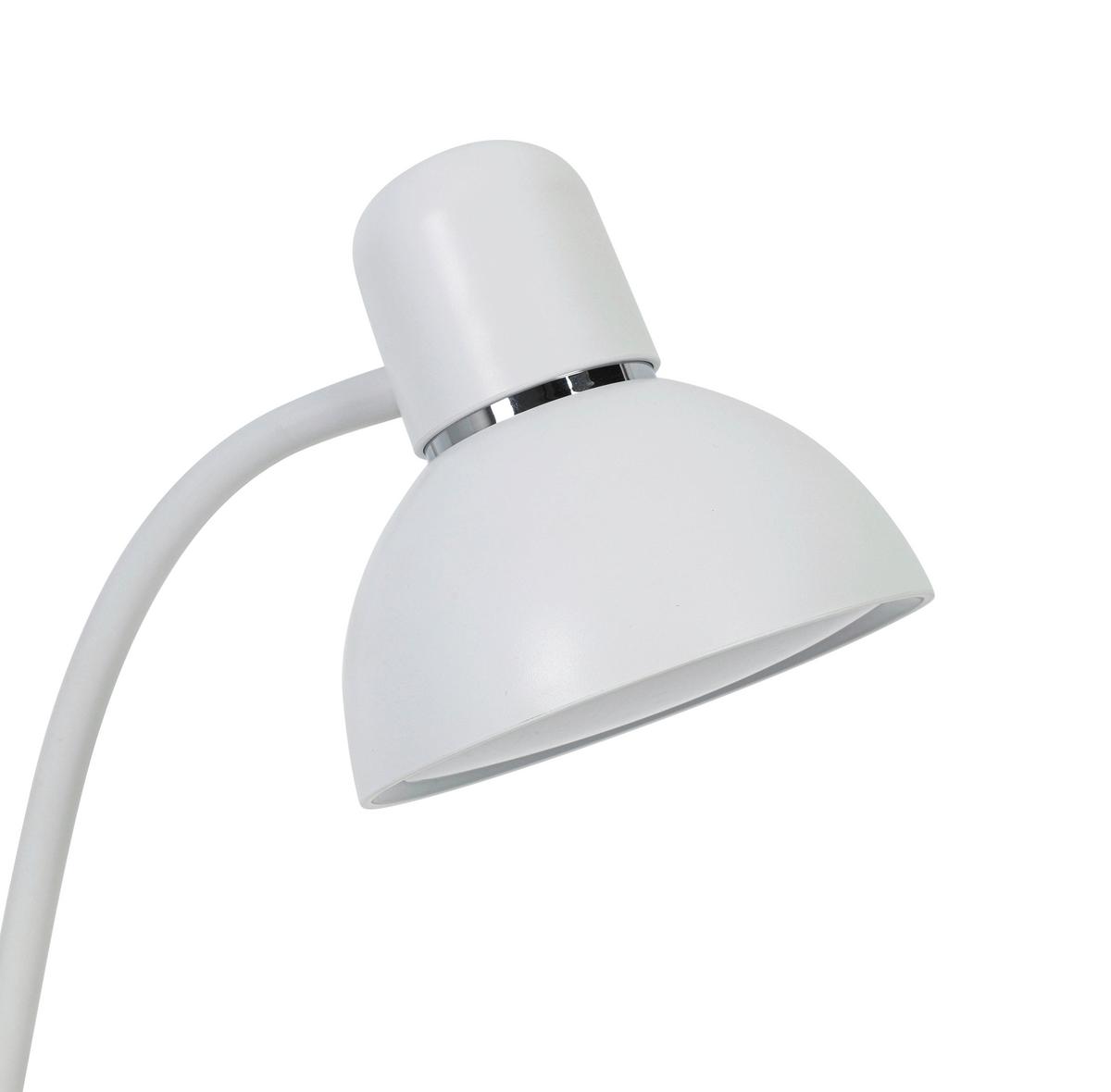 LED-Schreibtischleuchte Luana - Weiß, MODERN, Kunststoff/Metall (46,7/23,9/16,4cm) - Luca Bessoni