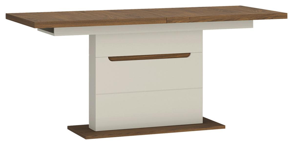 Esstisch Kansas Nussbaum/Kaschmir B: 160-200cm - Kaschmir/Nussbaumfarben, Basics, Holzwerkstoff (160-200/76/90cm) - Hom`in