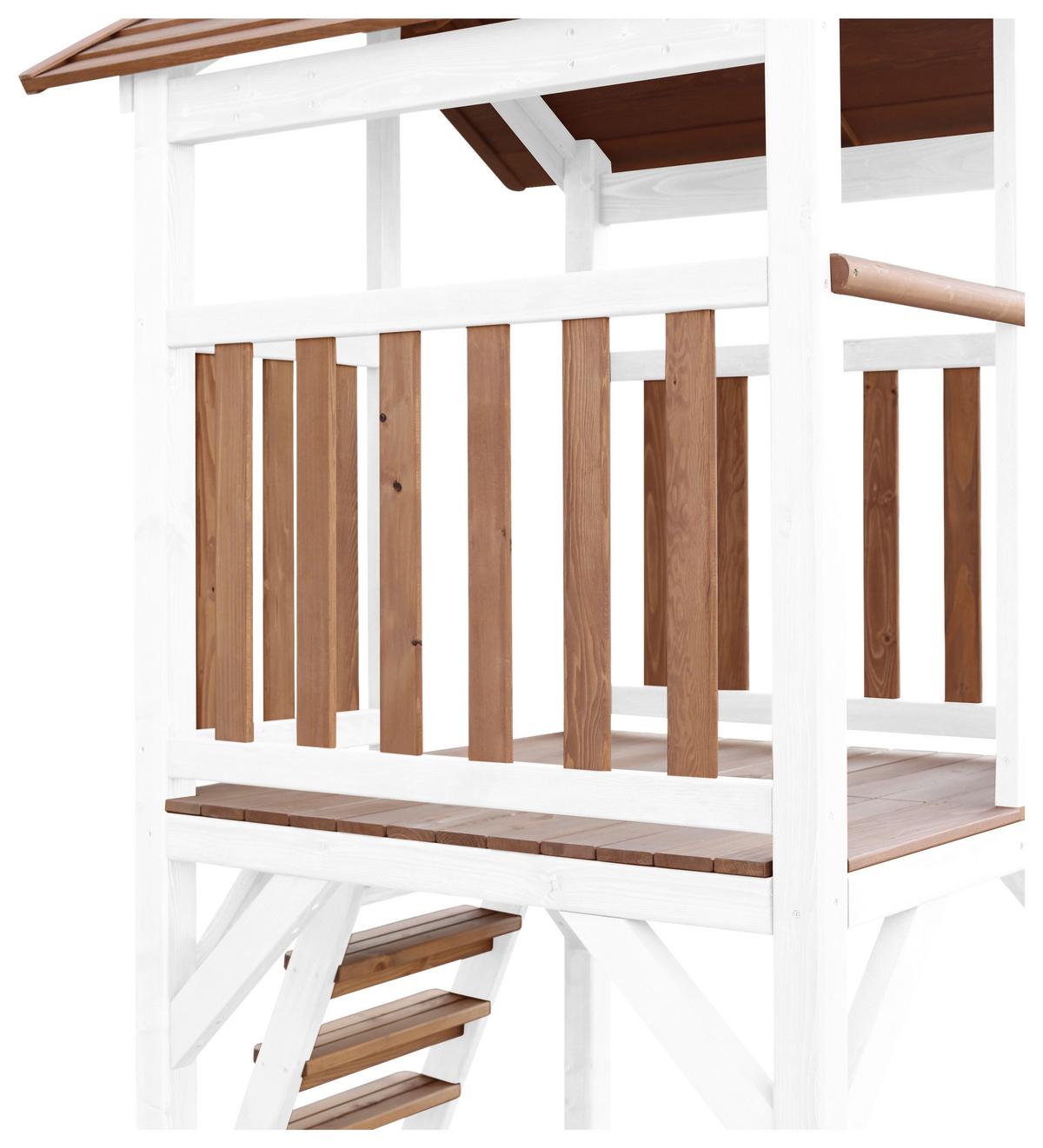 Spielturm A025.124.91 - Blau/Schwarz, KONVENTIONELL, Holz/Kunststoff (356,6/241,9/349cm) - Ambia Garden