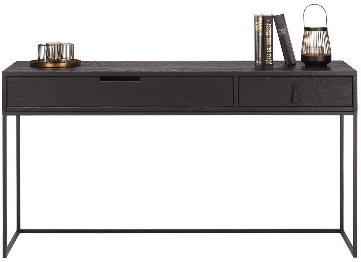 Konsolentisch Silas Schwarz B: 140 Cm - Schwarz, Design, Holz/Metall (140/40/74cm) - Livetastic