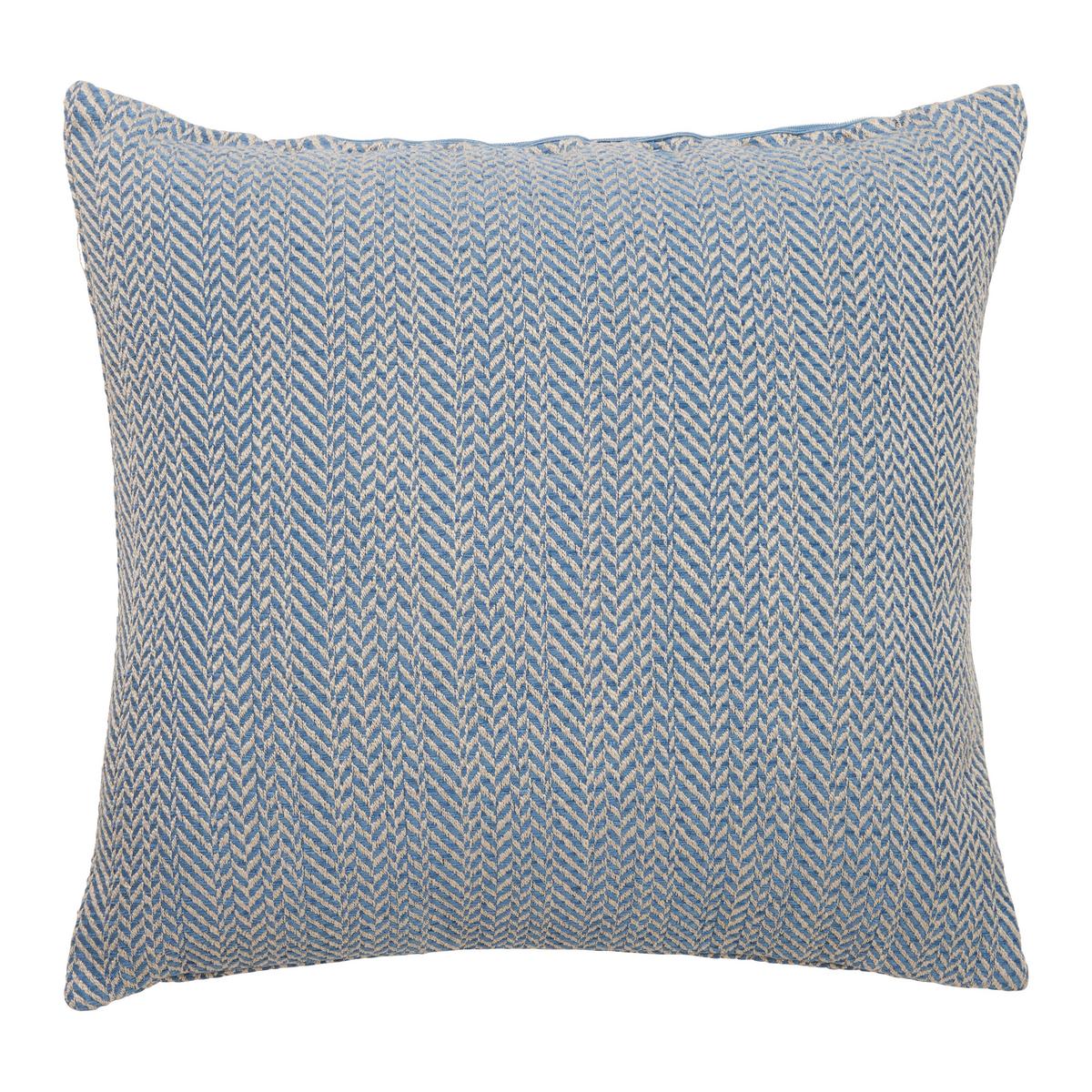 POTAH NA POLŠTÁŘ Mary ZickZack, 45/45cm, modrá - modrá, Moderní, textil (45/45cm) - Mary's