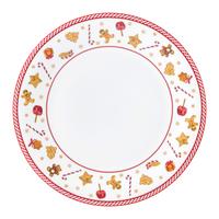Dezertní talířek XMAS - GINGER - bílá/červená, Konvenční, keramika (21cm) - Mömax