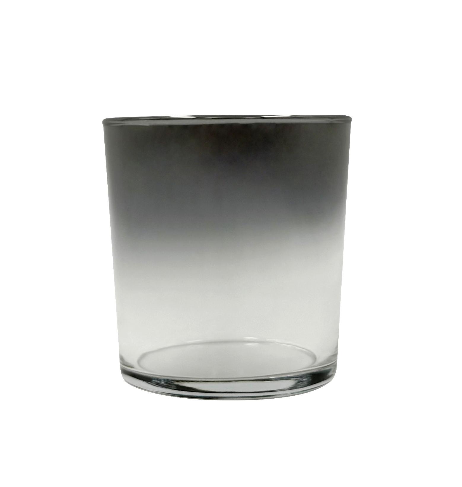 Trinkglas Rene - Klar/Schwarz, Basics, Glas (380ml) - Luca Bessoni