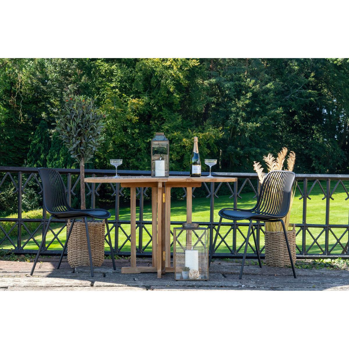 Gartentisch Huelva Braun  B: 60 Cm - Braun, MODERN, Holz (60/75/120cm) - MID.YOU