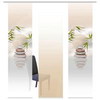 Flächenvorhang 3er Set Benessa - Naturfarben, Design, Textil (60/245cm) - Schmidt W. Gmbh