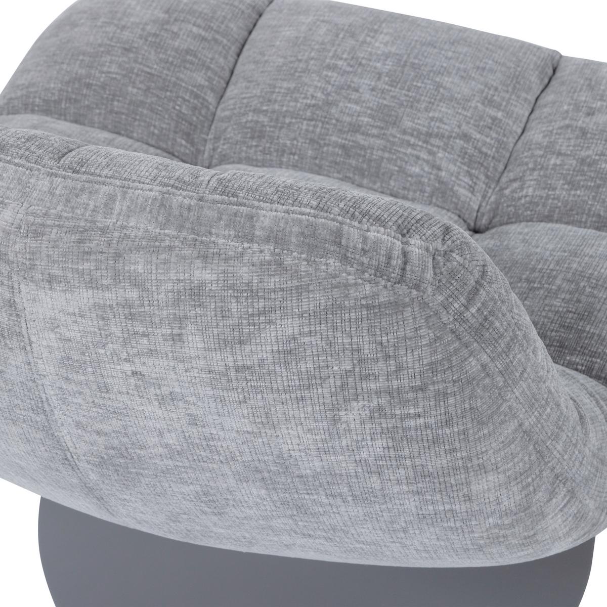 Sessel Elvi Hellgrau B: 73cm - Hellgrau/Grau, Design, Textil (73/81/84cm) - Livetastic