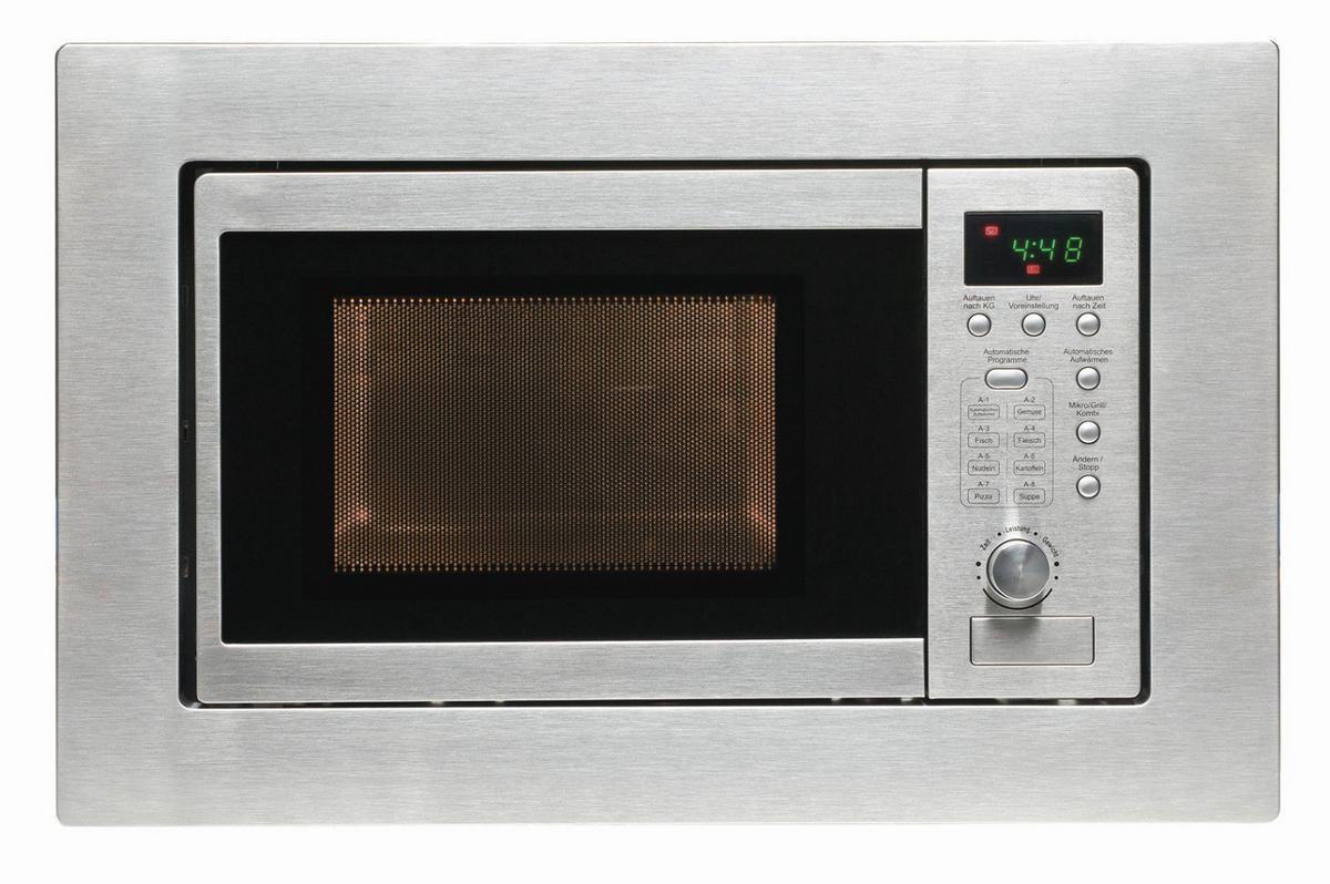 Mikrowelle EMW20G Edelstahl 800 W 5 Leistungsstufen - Edelstahlfarben, KONVENTIONELL, Glas/Kunststoff (59,5/38,2/34,3cm)