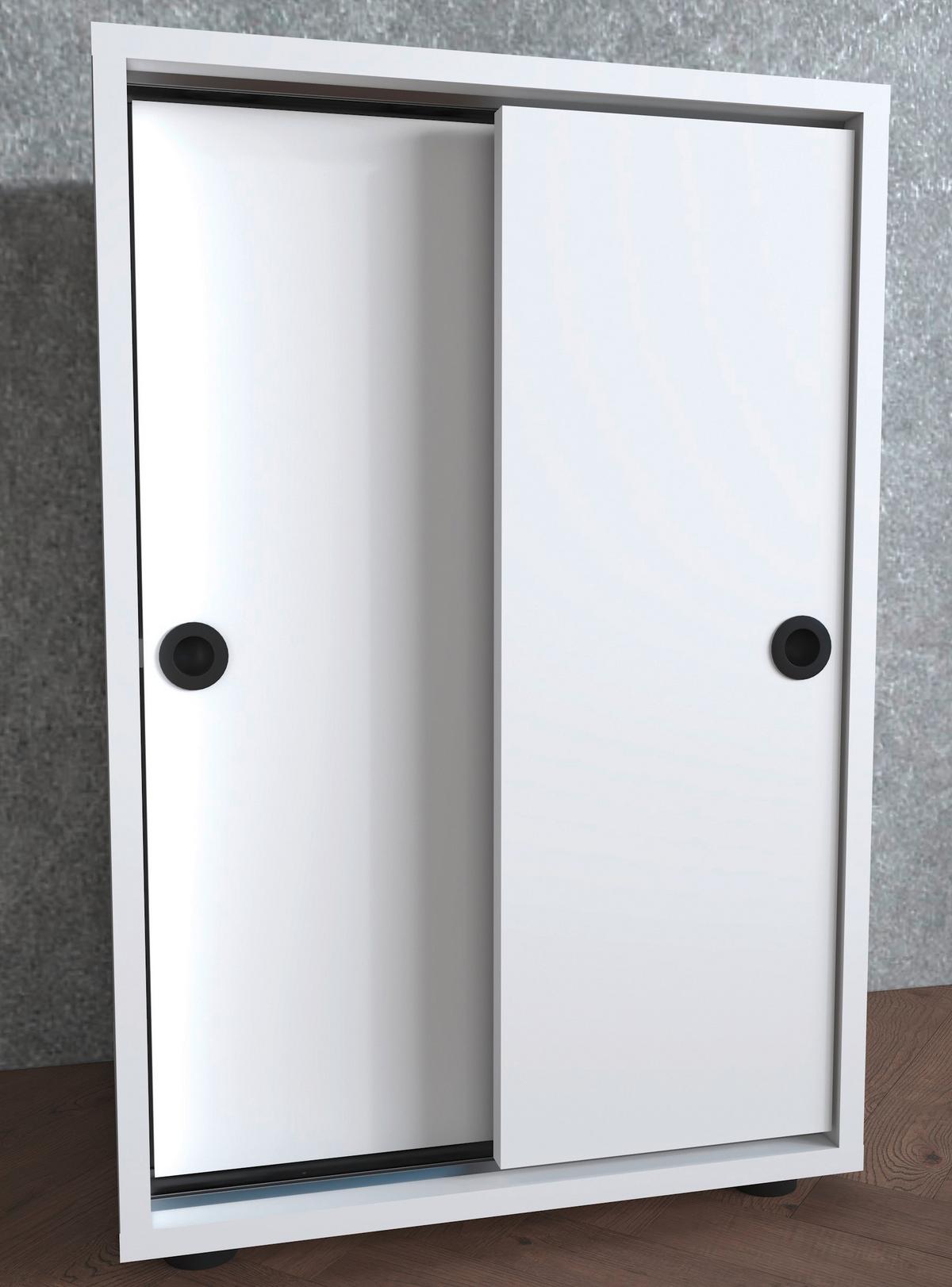 Aktenschrank Ulas Weiß B: 49 cm - Weiß, Design, Holzwerkstoff (49/74/38cm) - MID.YOU