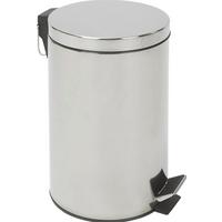 Szemetes Kuka 30 Liter - krómszínű/fekete, Konventionell, műanyag/fém (29,5/65cm) - Homezone