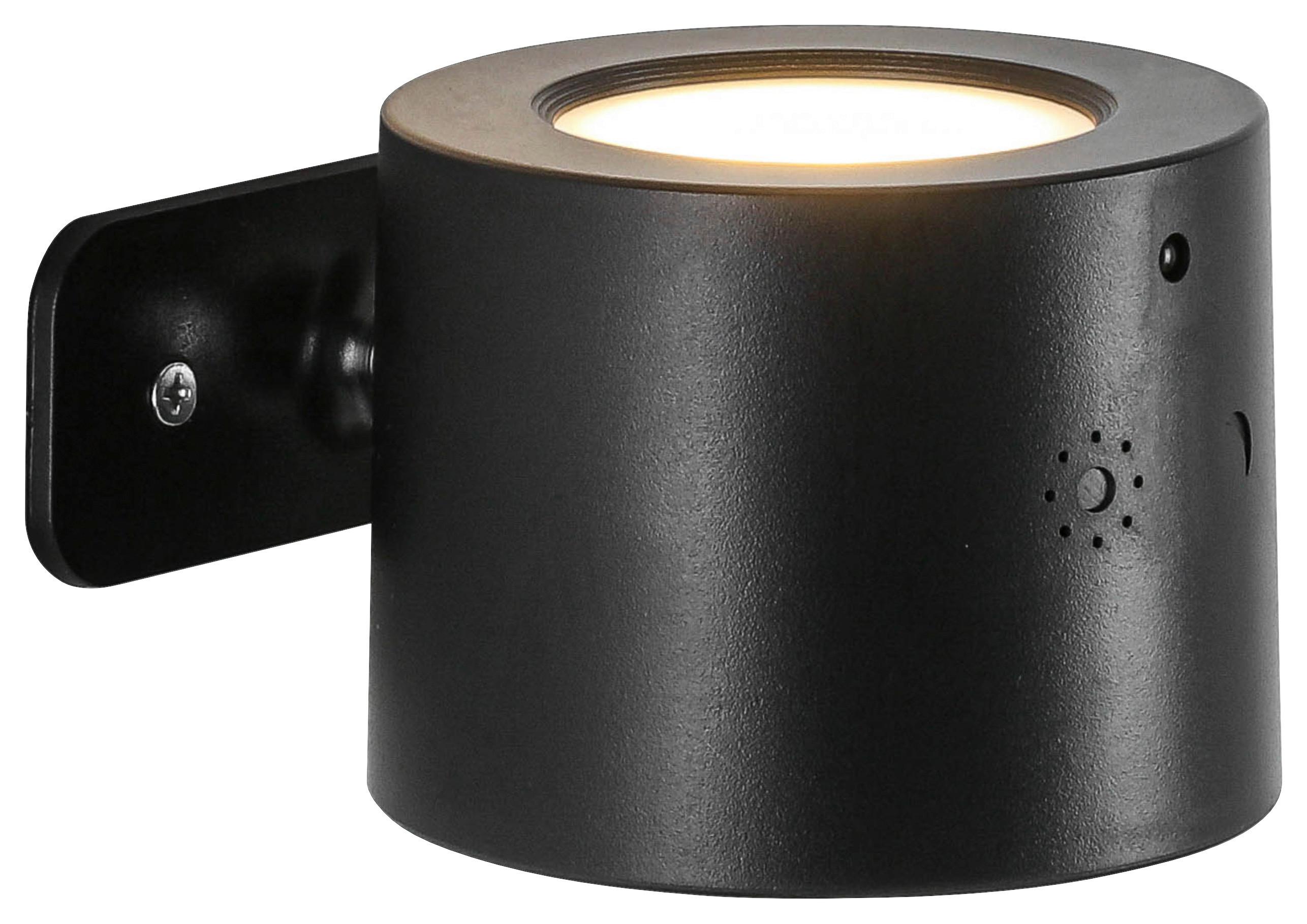 NÁSTENNÉ LED SVIETIDLO RIG1 - čierna, Modern, kov/plast (9,3/7,5/5,2cm) - Mömax