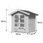 Gartenhaus Seidengrau 203x230x155cm - Hellgrau, MODERN, Holz (203/230/155cm) - Karibu Gartenhaus Seidengrau 203x230x155cm - Hellgrau, MODERN, Holz (203/230/155cm) - Karibu