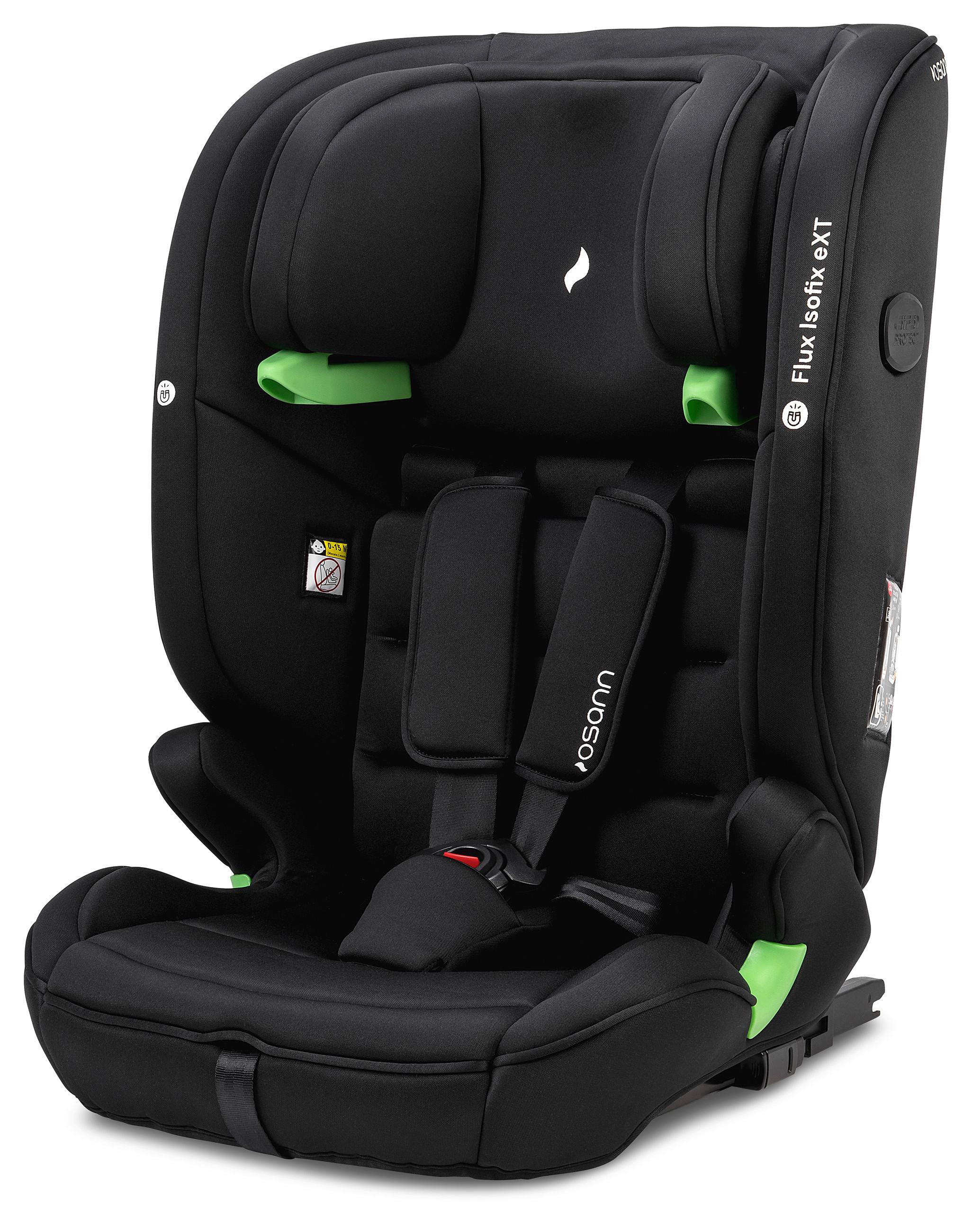 Kinderautositz Flux Isofix Ext Schwarz, L/B/H:  47x44x61,5cm