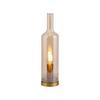 Tischleuchte, E14 14006-27 - Beige, Design, Glas/Kunststoff (8,5/8,5/34cm)