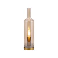 Tischleuchte, E14 14006-27 - Beige, Design, Glas/Kunststoff (8,5/8,5/34cm)