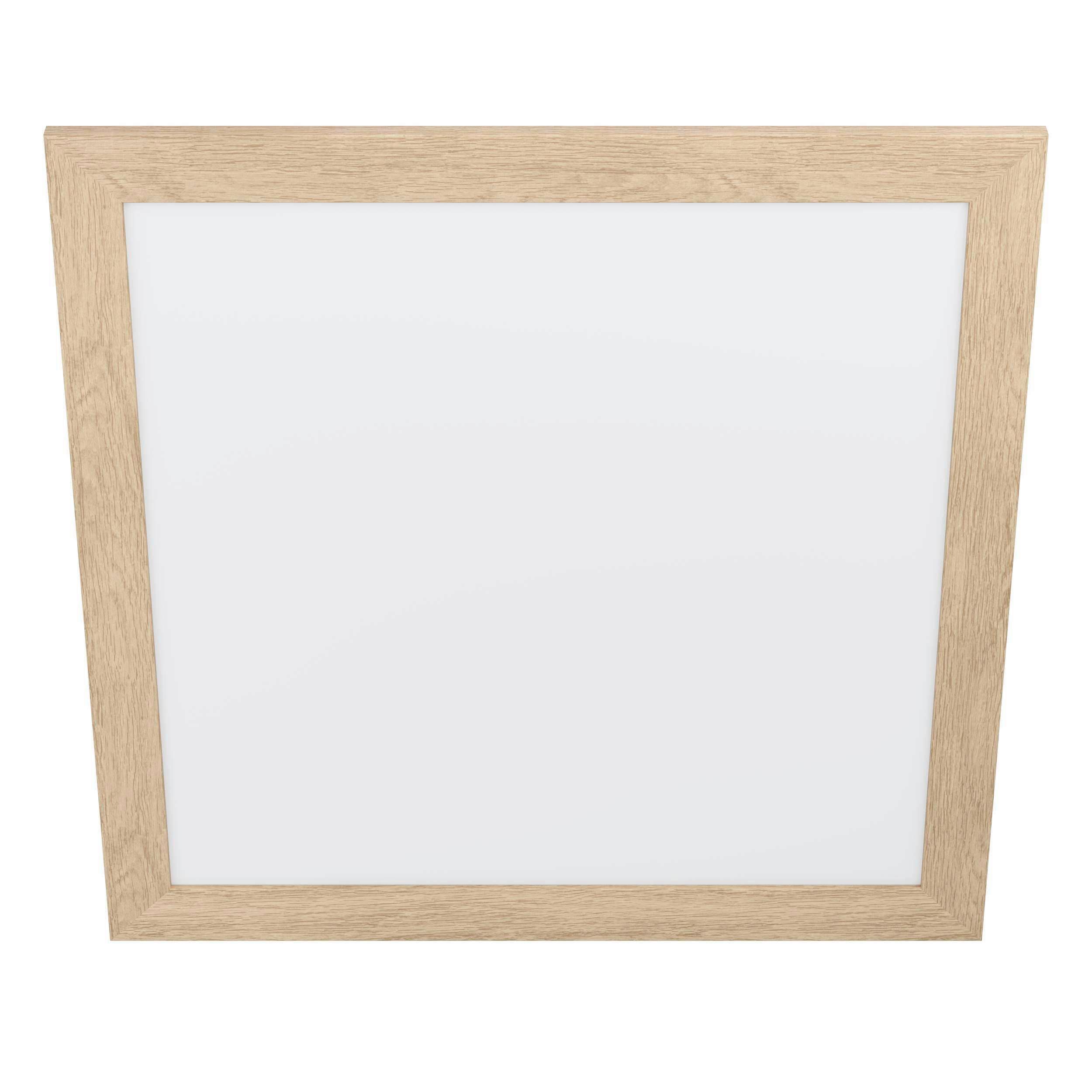 Deckenleuchte 99472* Piglionasso - Eichefarben/Weiß, Natur, Holz/Kunststoff (64,5/64,5/5,5cm) - Eglo