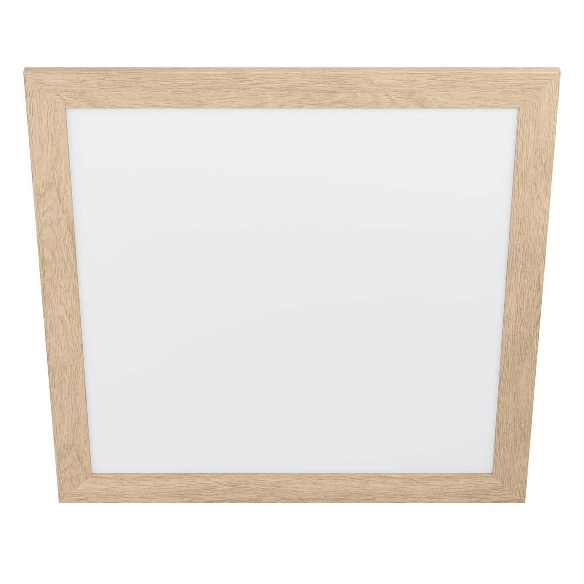 Deckenleuchte 99472* Piglionasso - Eichefarben/Weiß, Natur, Holz/Kunststoff (64,5/64,5/5,5cm) - Eglo