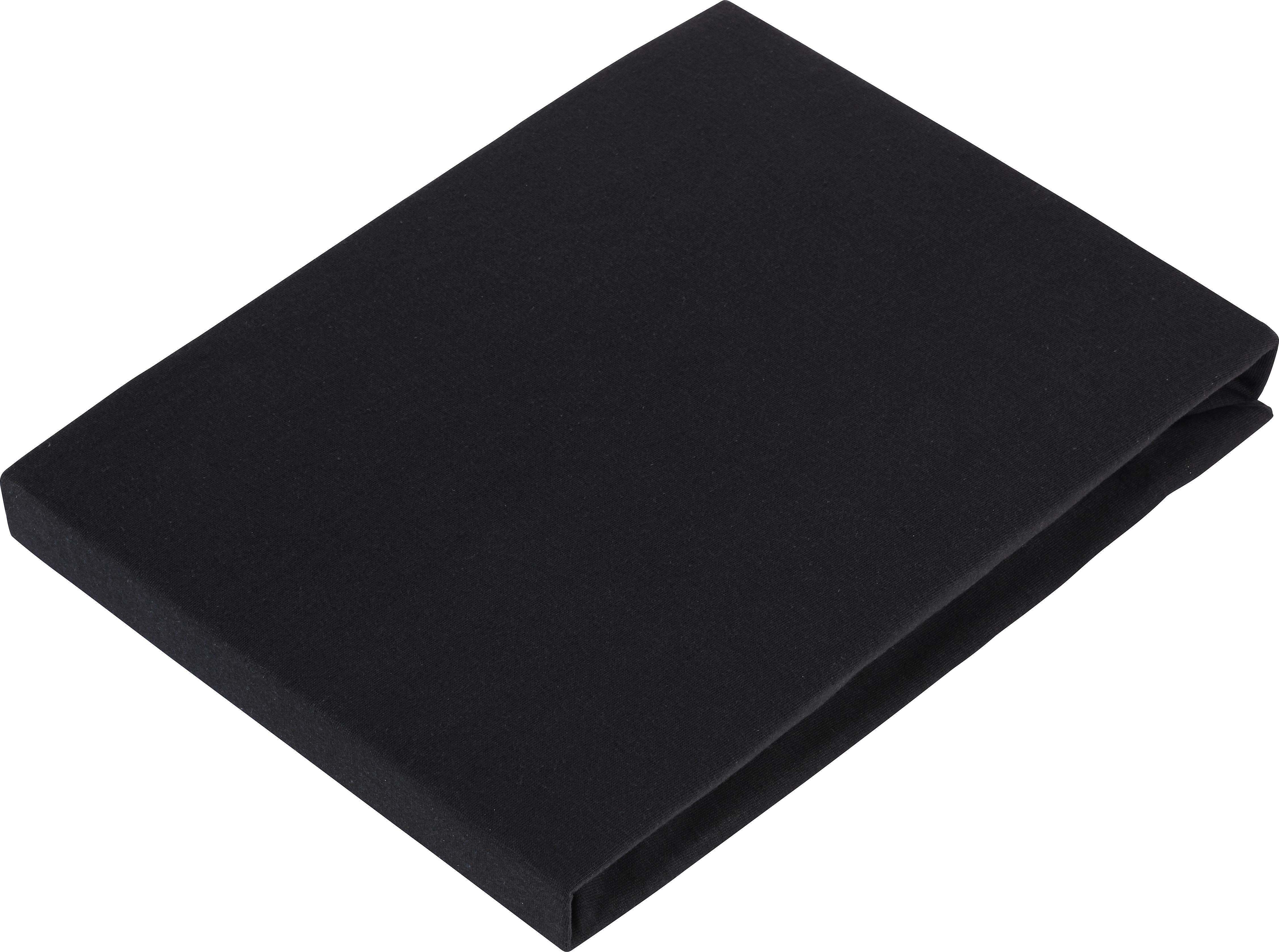 Elastické Prostěradlo Basic, 100/200cm, Černá - černá, textil (100/200cm) - Modern Living