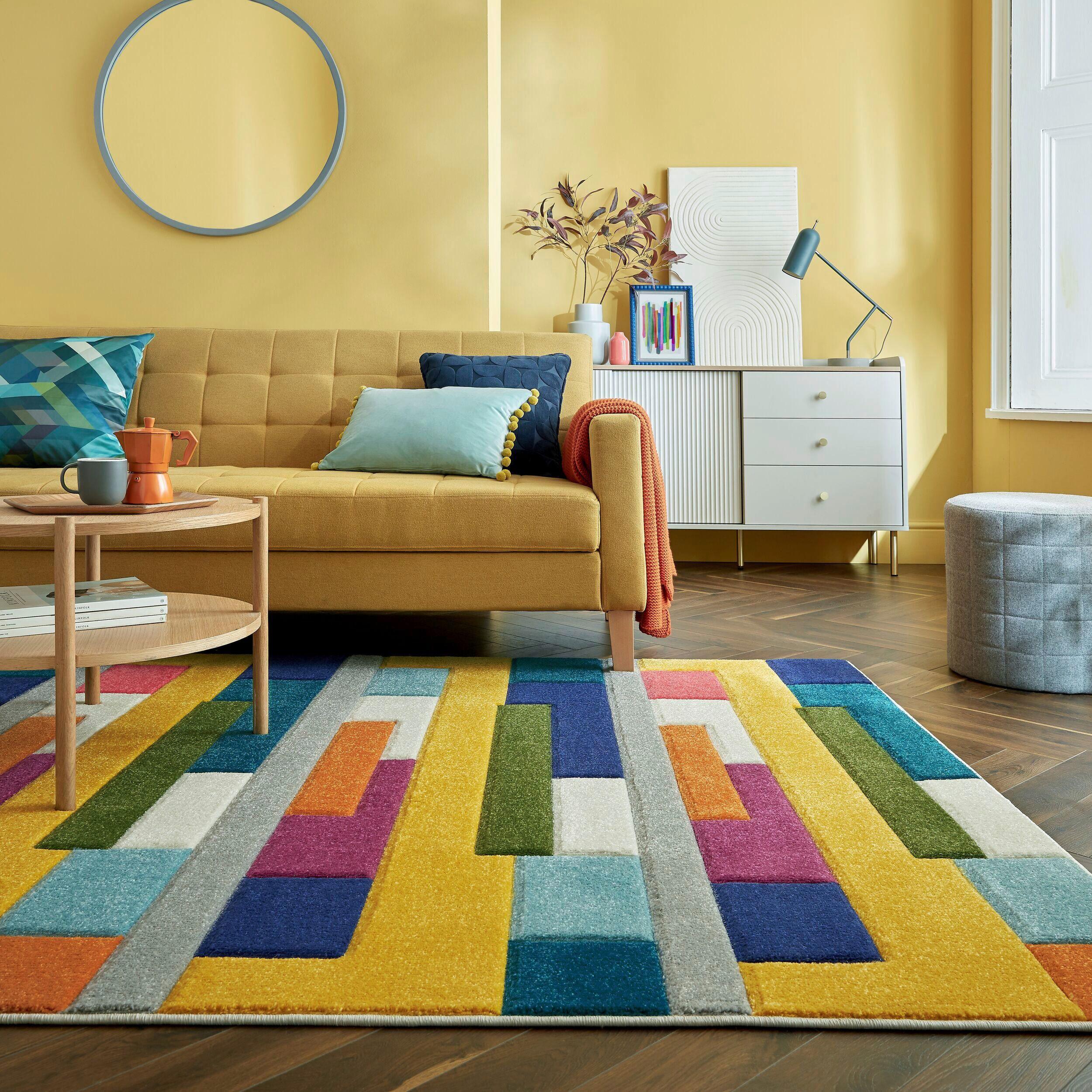 Webteppich Mambo Multi 120x170 - Multicolor, Basics, Textil (120/170cm)