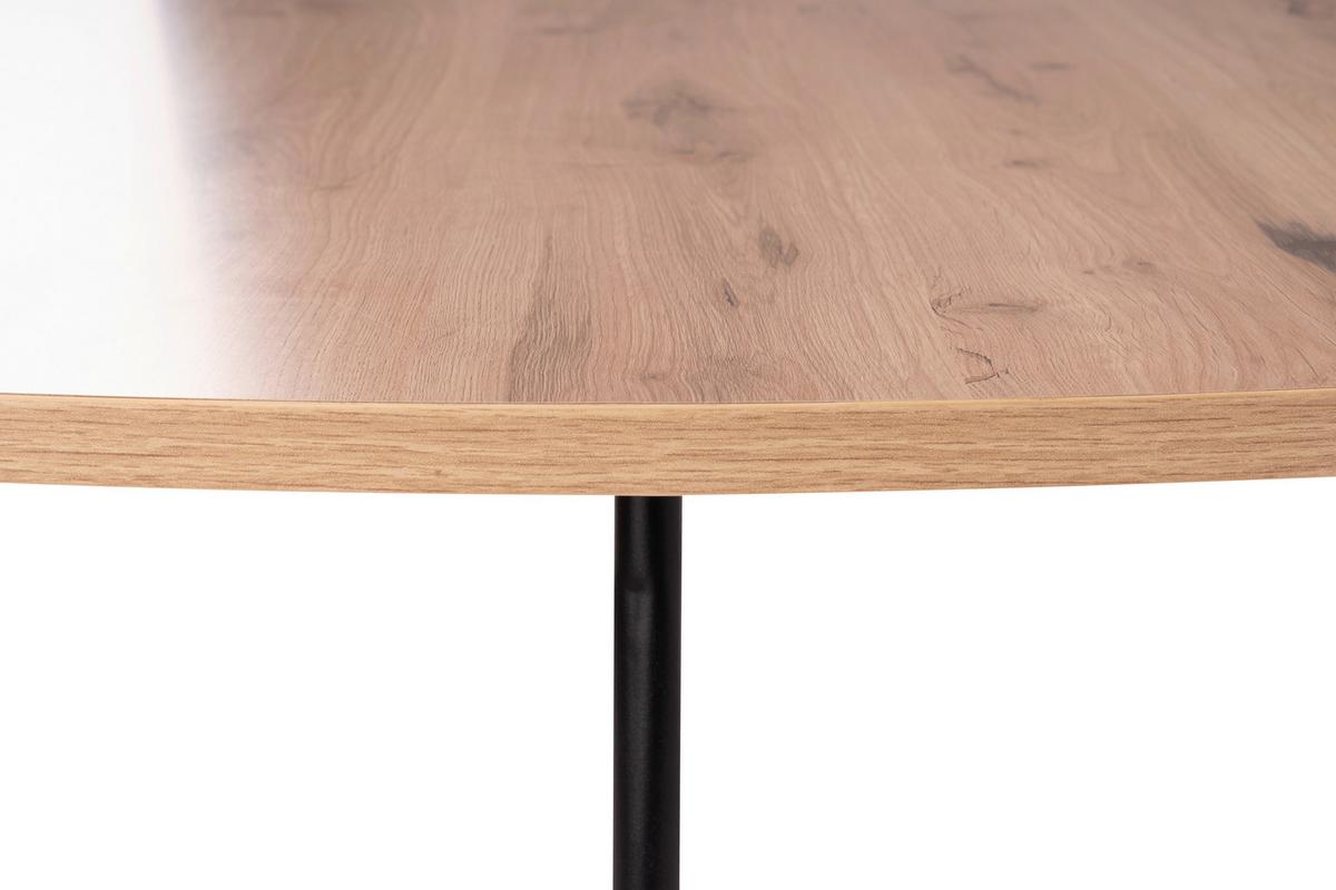 Couchtisch Yolanda Schwarz/Beigebraun L: 80cm - Beigebraun/Schwarz, Natur, Holzwerkstoff/Metall (80/55/37cm)