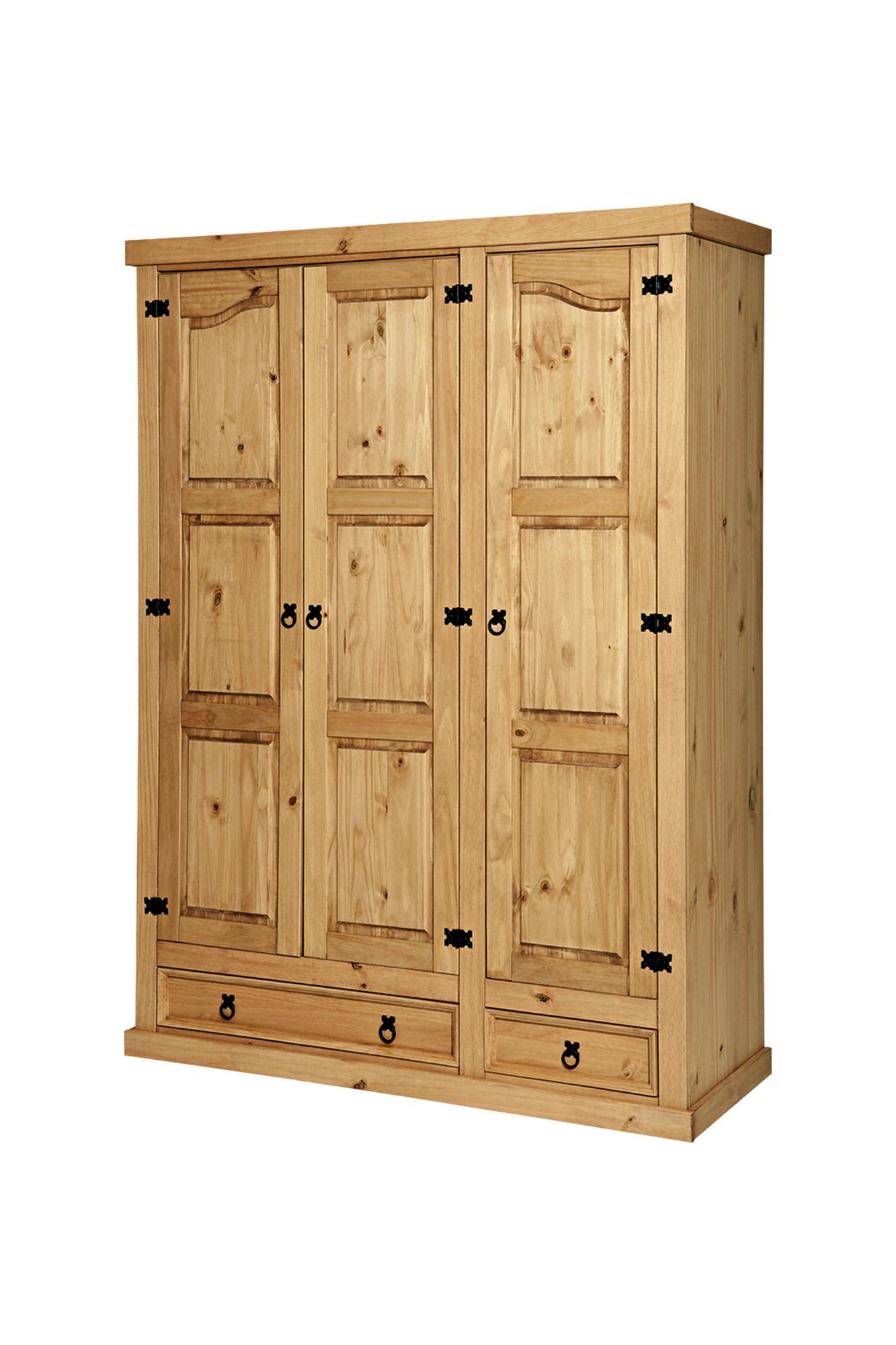 Drehtürenschrank Honig B: 151 Cm - Honig, Natur, Holz (151/205/56cm) - Livetastic
