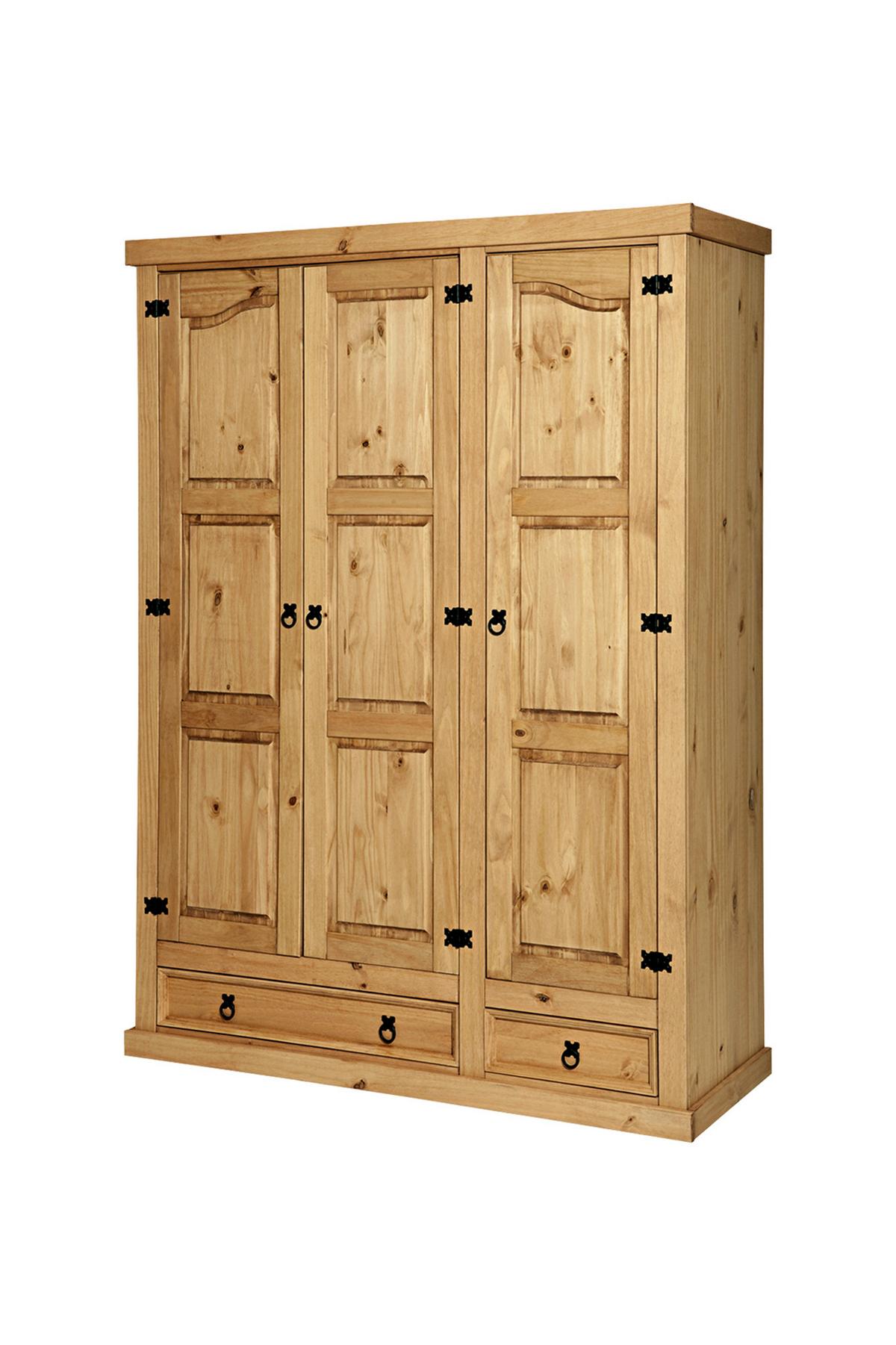 Drehtürenschrank Honig B: 151 Cm - Honig, Natur, Holz (151/205/56cm) - Livetastic